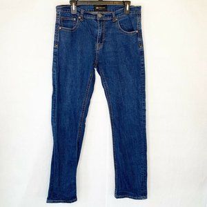 Noblezen Mens Classic Straight Leg Jeans Blue 34